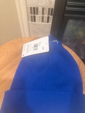 Nike Royal Blue Knit Beanie with Matching Gloves